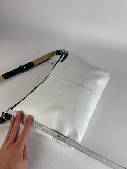 Vintage Courreges Leather Bag White