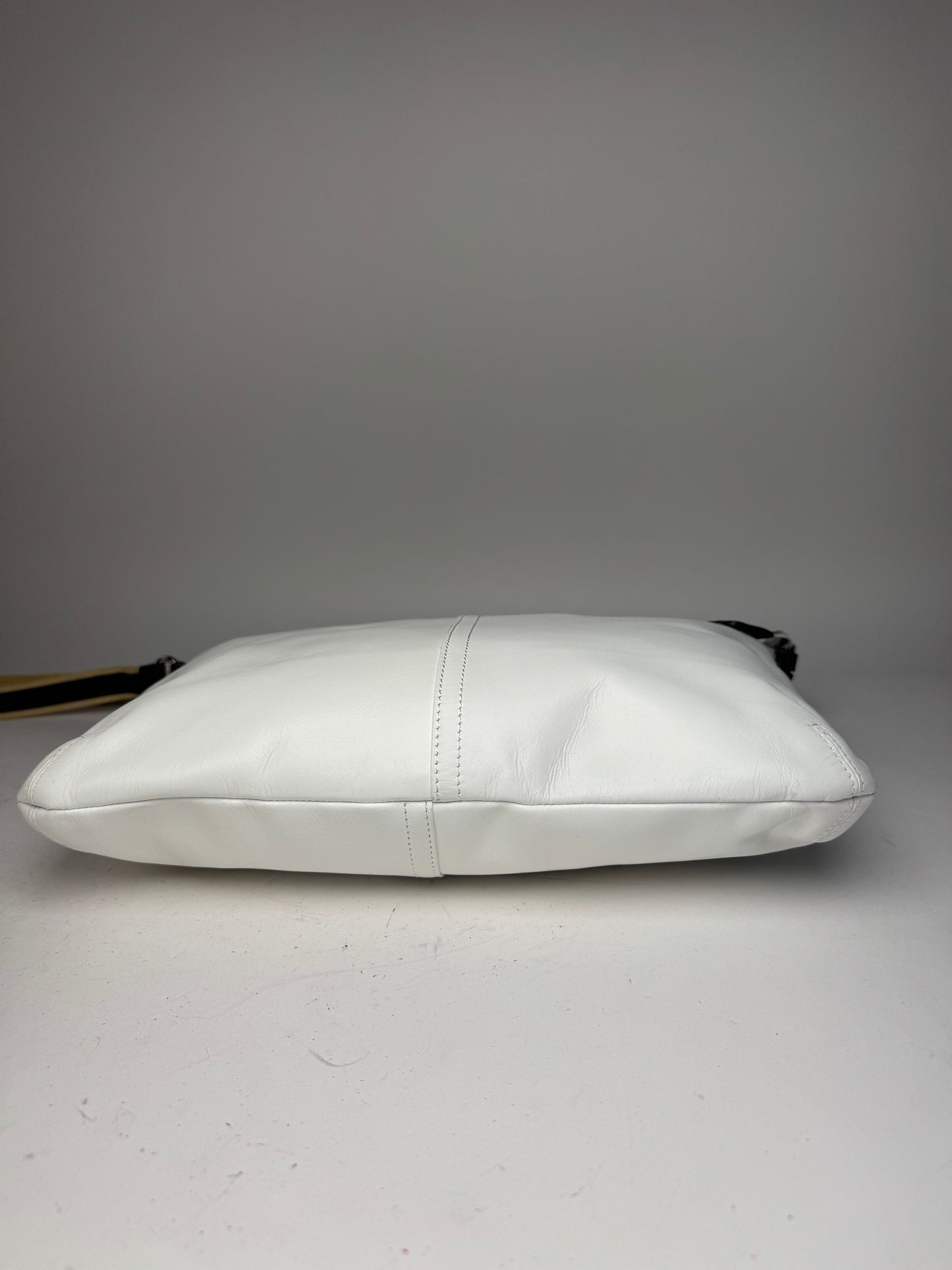 Vintage Courreges Leather Bag White