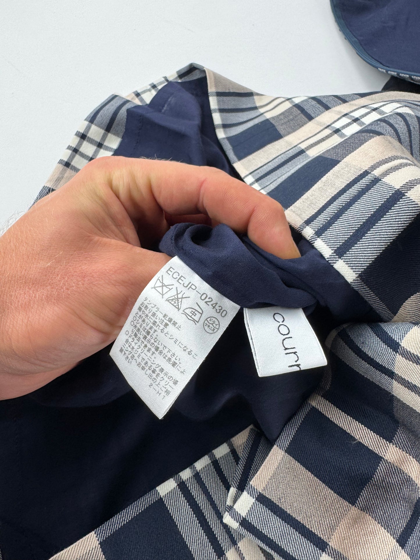 Vintage Courreges Checked Dress White Grey Black