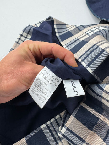 Vintage Courreges Checked Dress White Grey Black