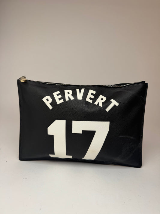 Pochette en cuir Givenchy Noir Pervert 17