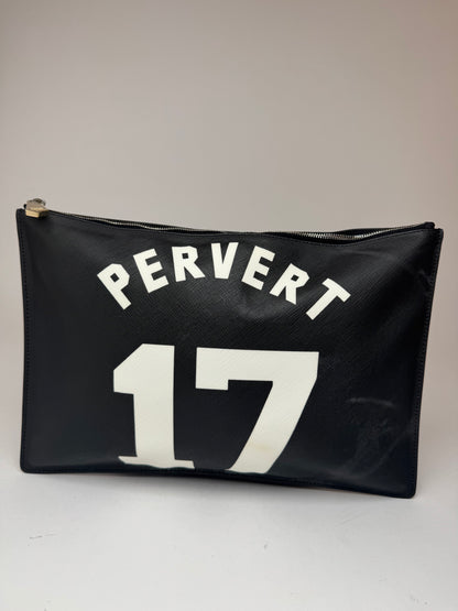 Pochette en cuir Givenchy Noir Pervert 17