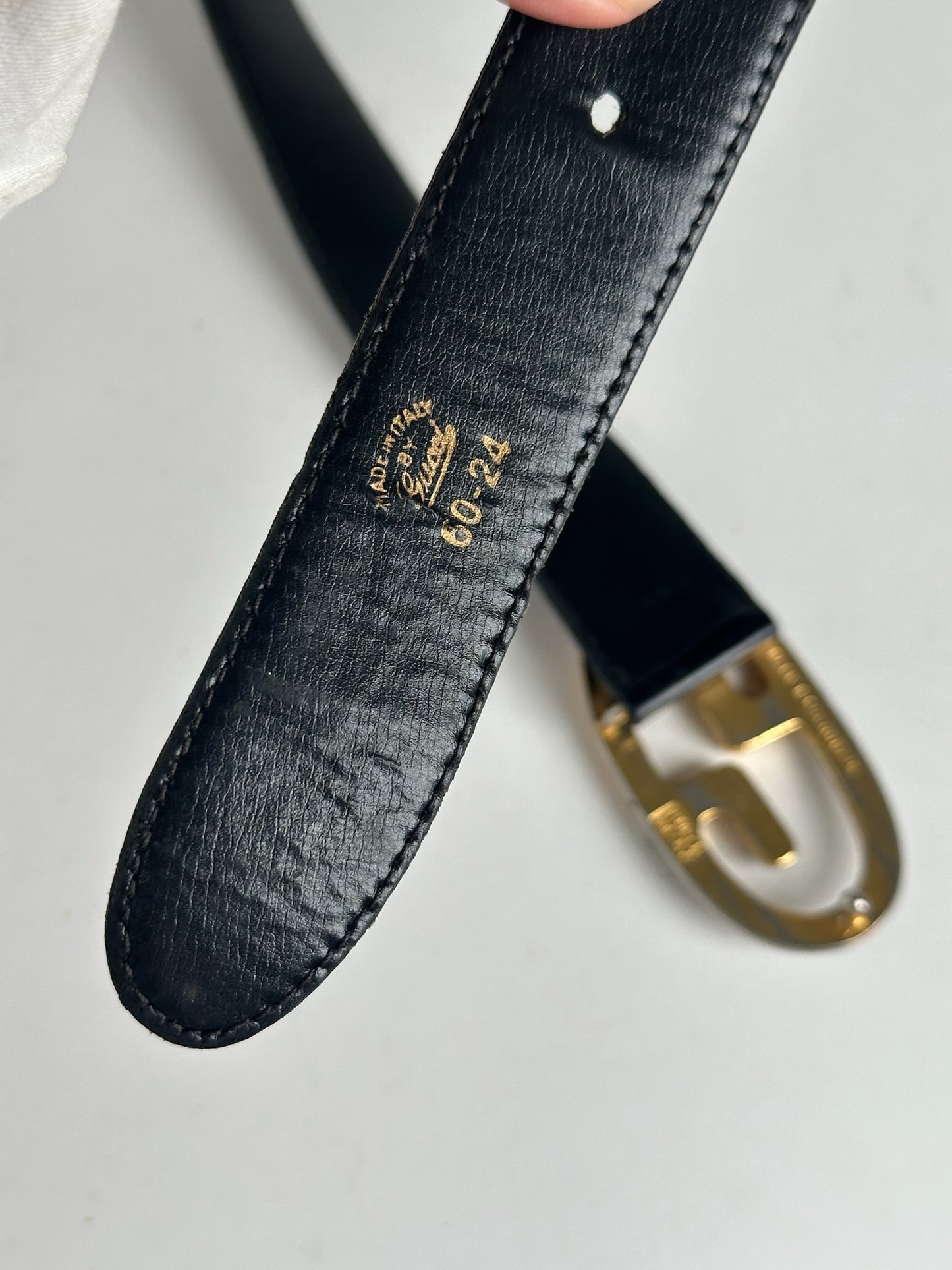 Vintage Gucci Leather belt black