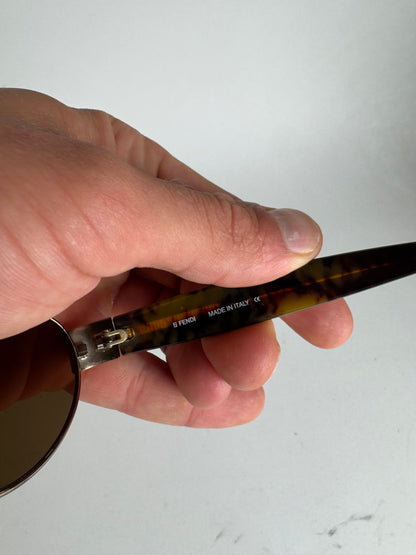 Vintage Fendi Sunglasses black gold