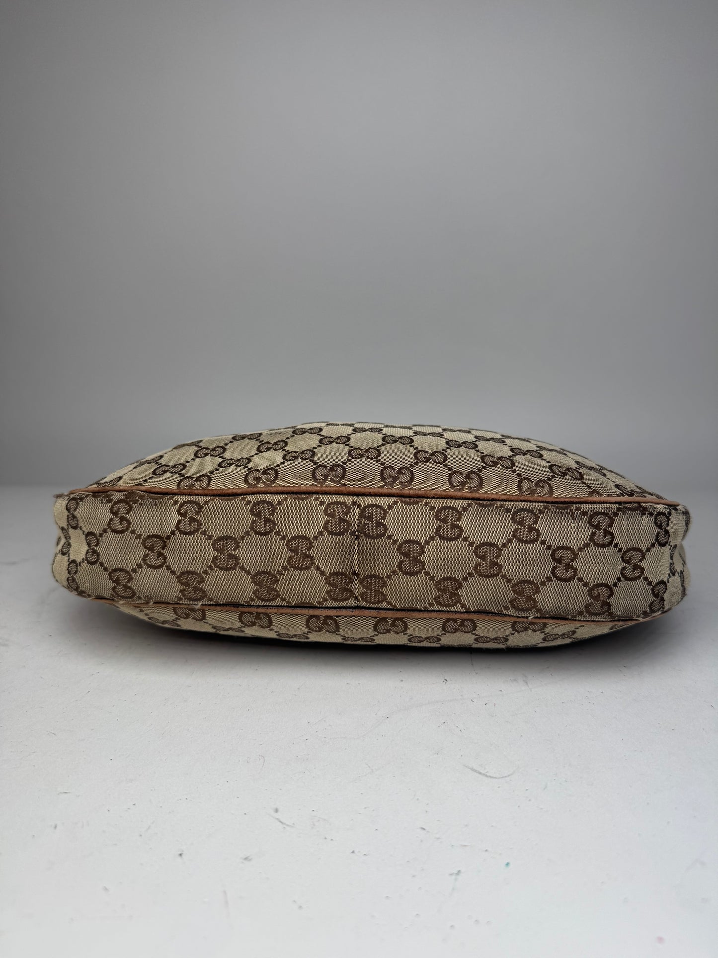 Vintage Gucci Monogram Canvas 2Way Bag Beige Brown