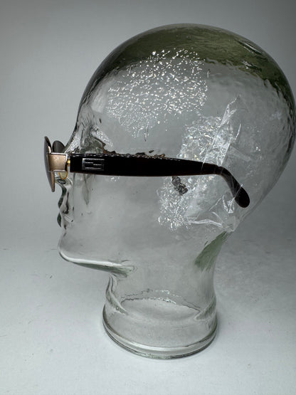 Vintage Fendi Sunglasses black gold