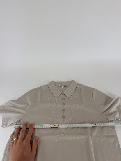 Vintage Dior Poloshirt Silver L