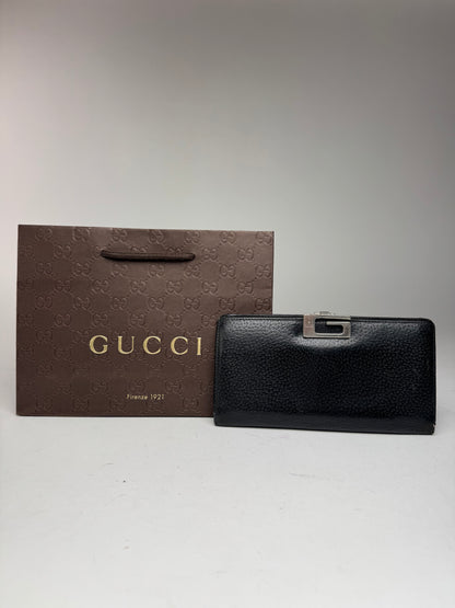 Vintage Gucci leather wallet black