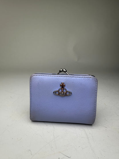 Vintage Vivienne Westwood Textured Wallet Lavender Silver