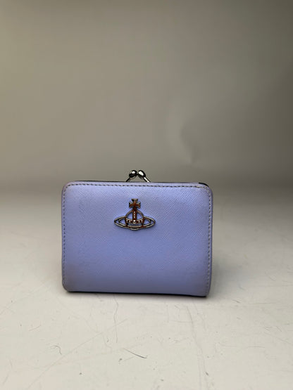 Vintage Vivienne Westwood Textured Wallet Lavender Silver