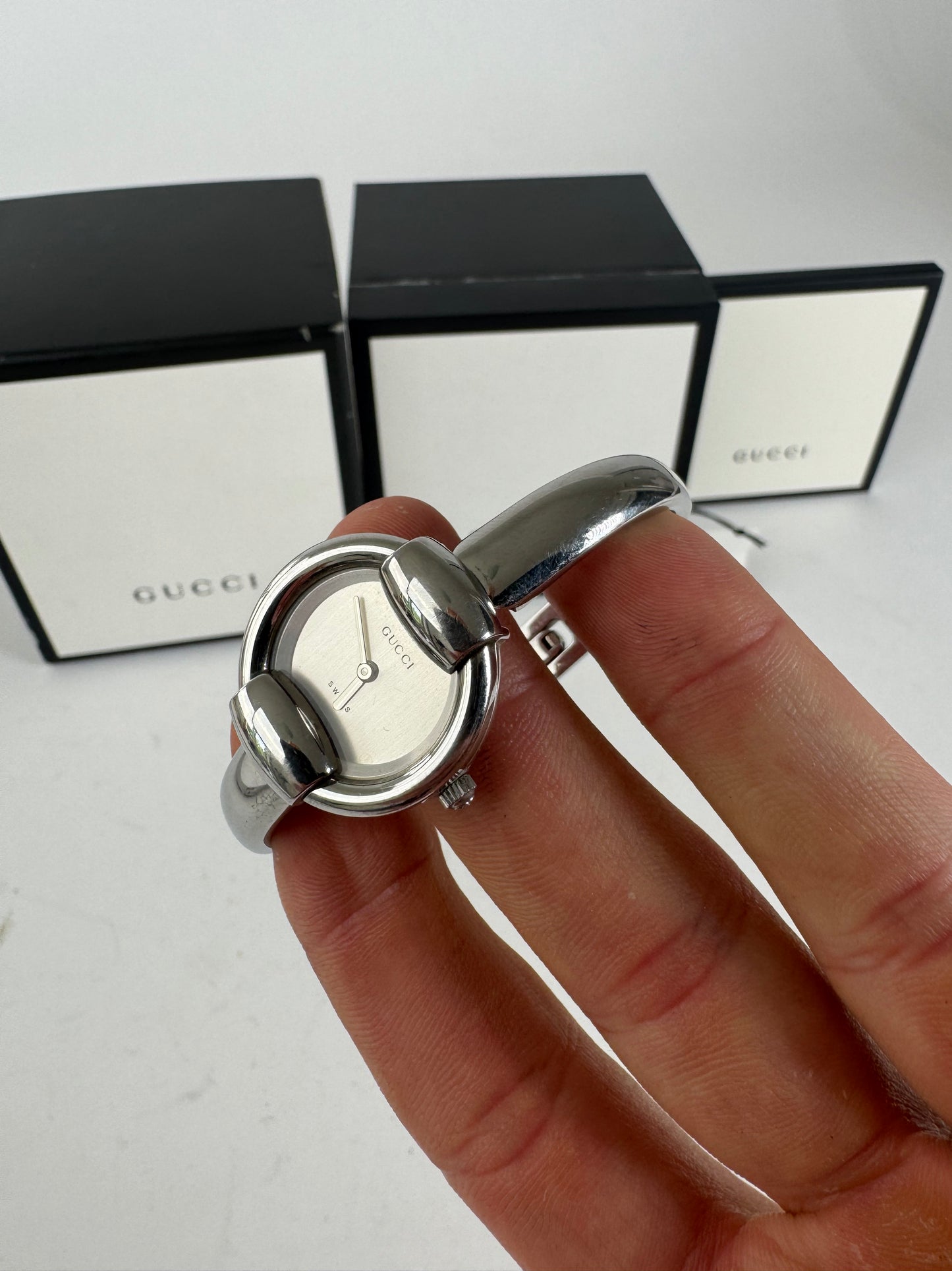 Vintage Gucci Horsebit Steel Watch
