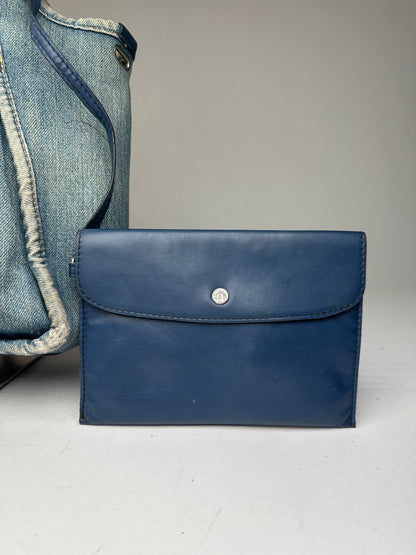 Vintage Stella Mc Cartney Denim Vegan Leather Bag Blue