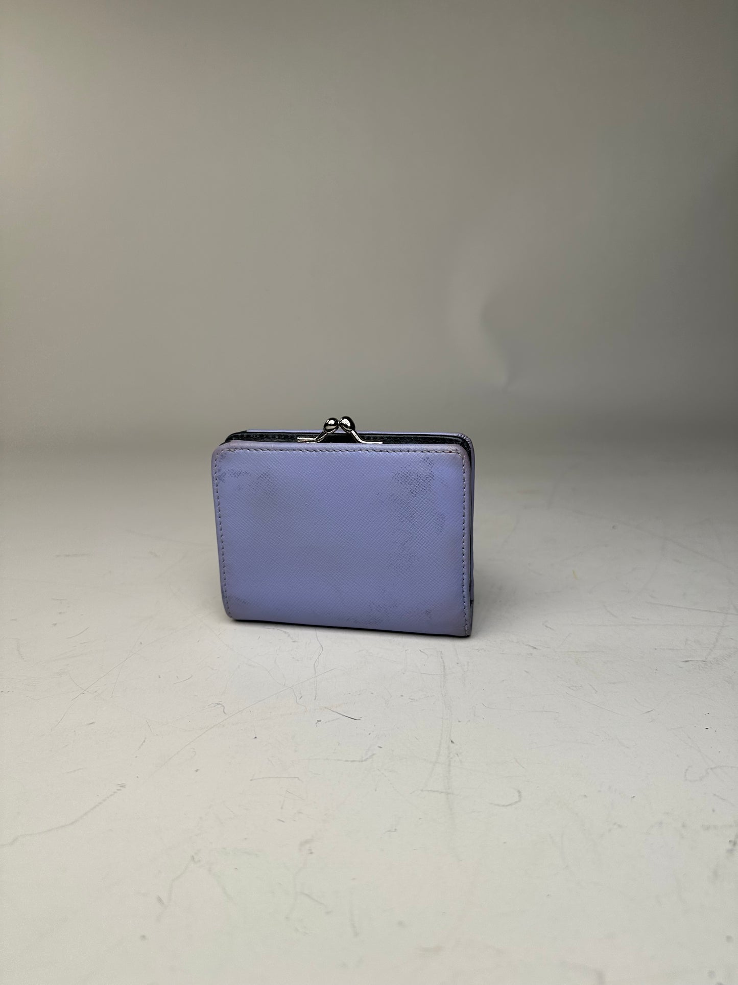 Vintage Vivienne Westwood Textured Wallet Lavender Silver