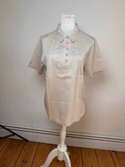 Vintage Dior Poloshirt Silver L