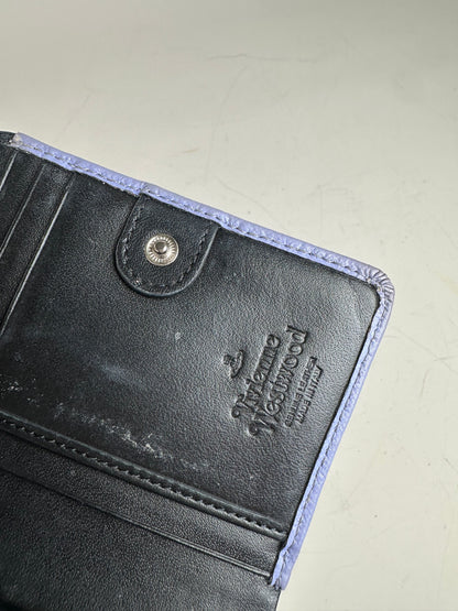 Vintage Vivienne Westwood Textured Wallet Lavender Silver