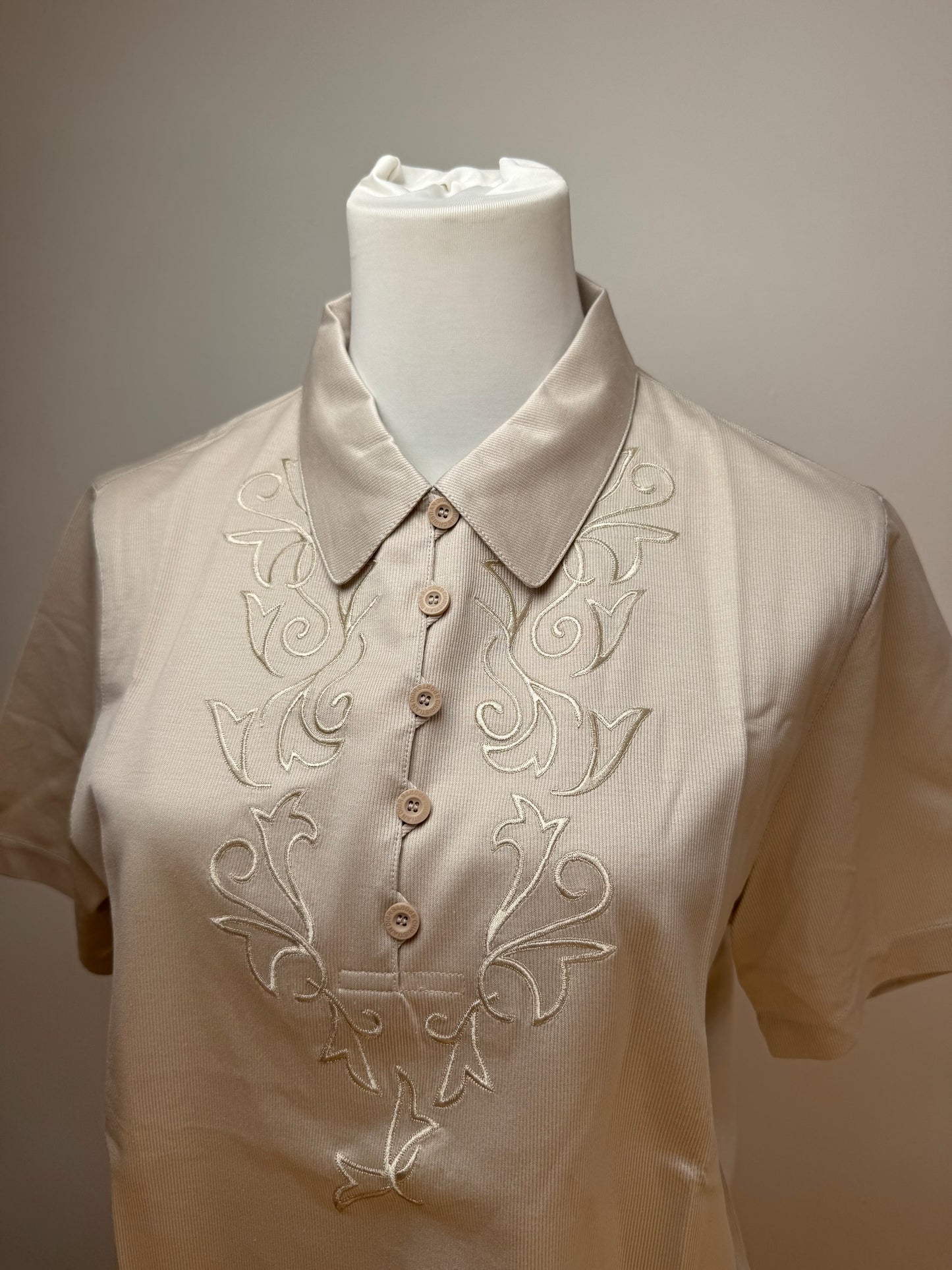 Vintage Dior Poloshirt Silver L