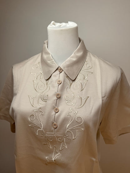 Vintage Dior Poloshirt Silver L