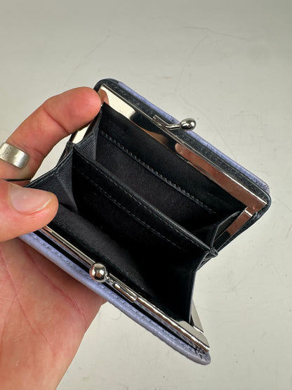Vintage Vivienne Westwood Textured Wallet Lavender Silver