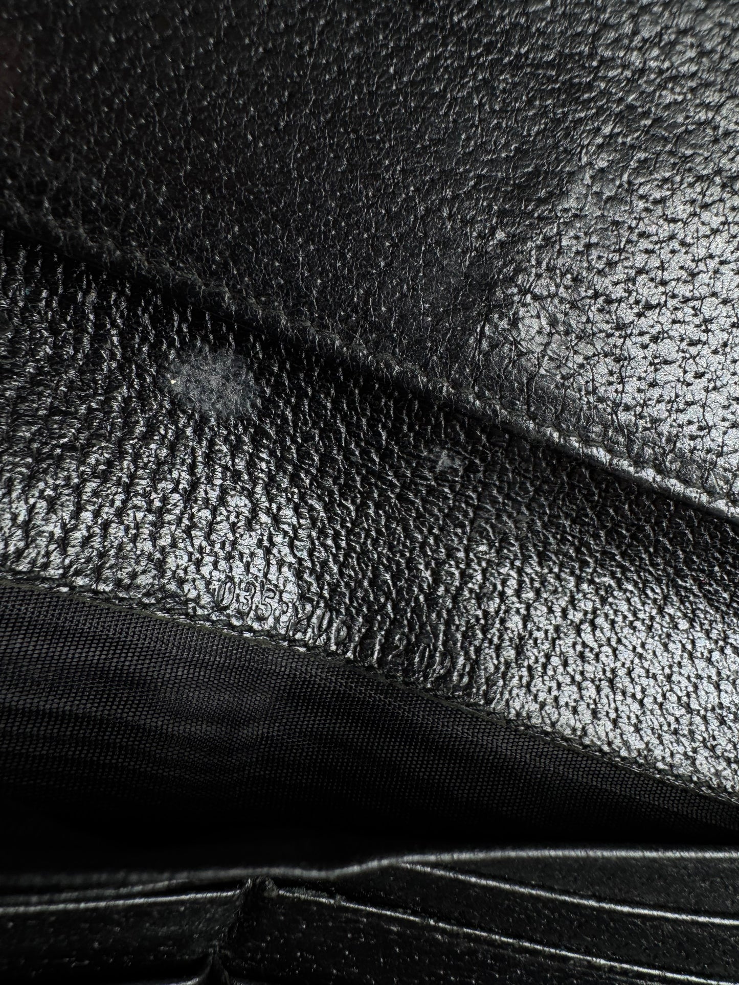 Vintage Gucci leather wallet black