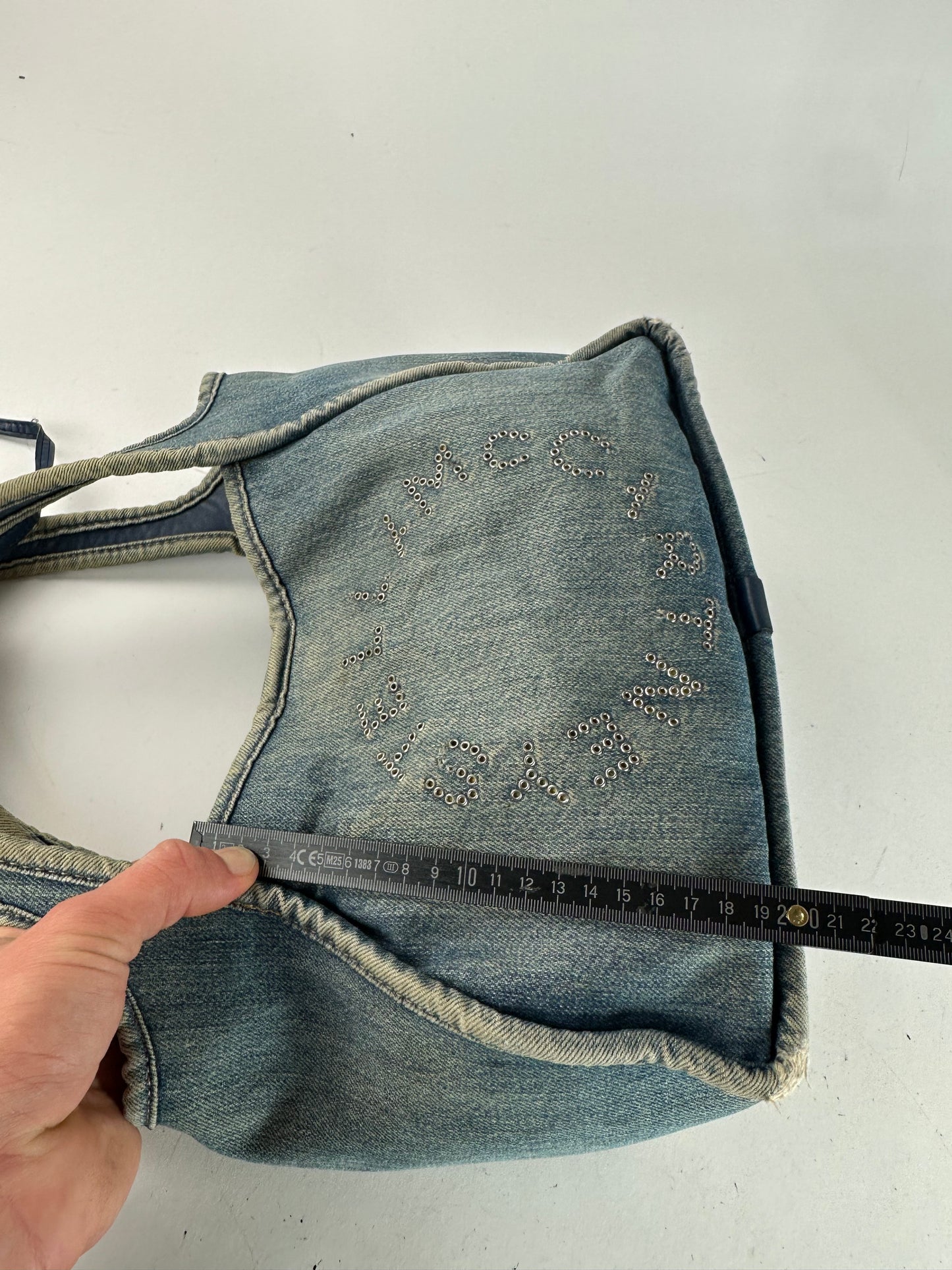 Vintage Stella Mc Cartney Denim Vegan Leather Bag Blue