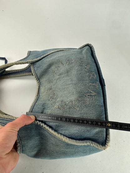 Vintage Stella Mc Cartney Denim Vegan Leather Bag Blue