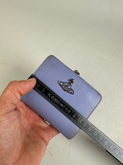 Vintage Vivienne Westwood Textured Wallet Lavender Silver