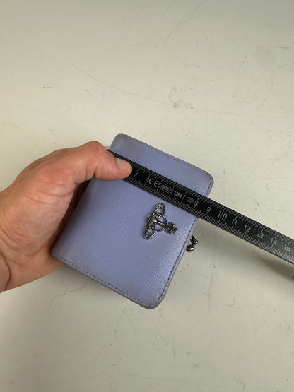 Vintage Vivienne Westwood Textured Wallet Lavender Silver