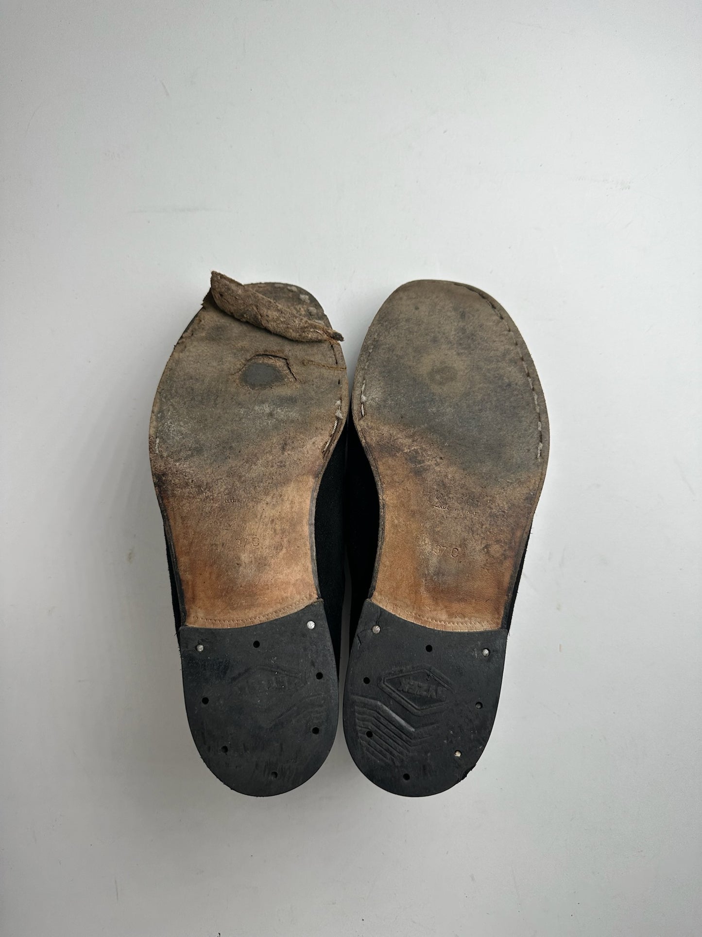 Vintage Gucci Horsebit Suese shoes black