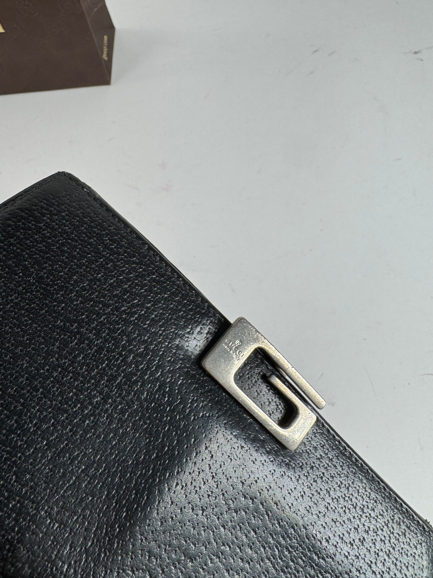 Vintage Gucci leather wallet black