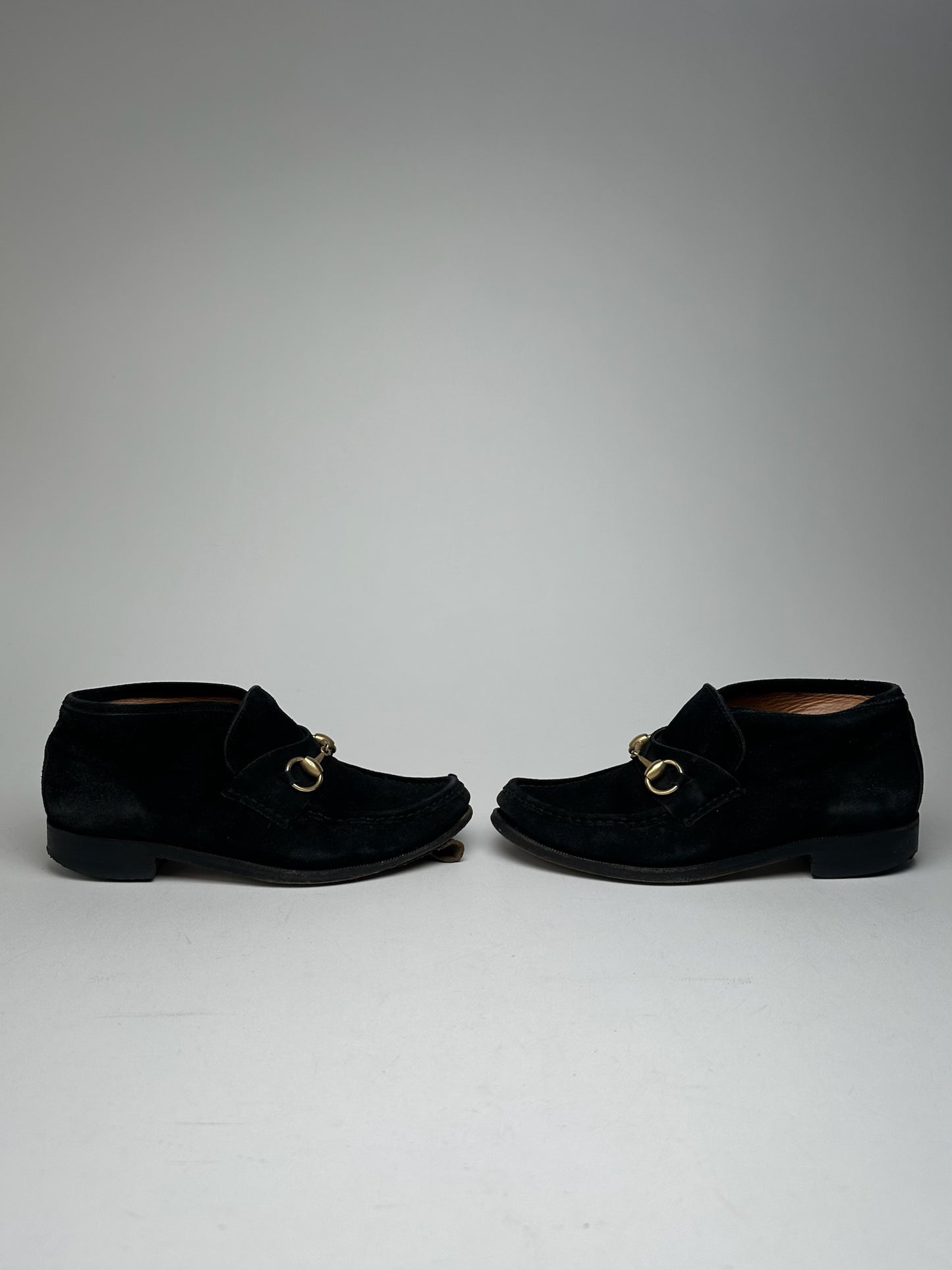 Vintage Gucci Horsebit Suese shoes black
