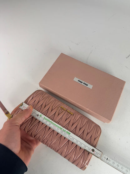 Vintage Miu Miu Leather Wallet Pink