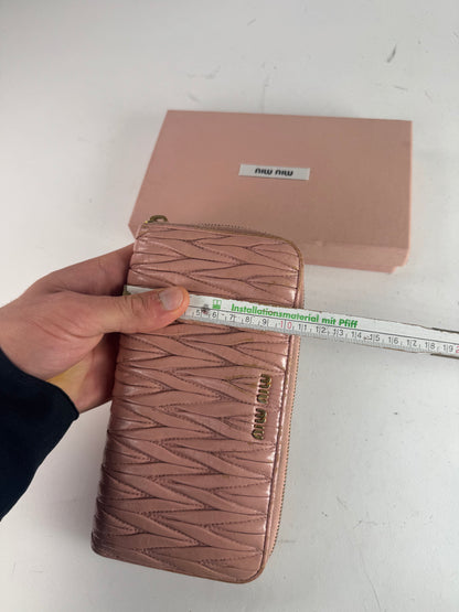 Vintage Miu Miu Leather Wallet Pink