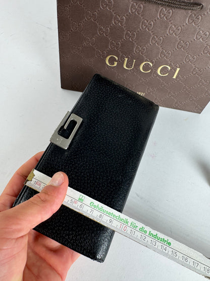 Vintage Gucci leather wallet black