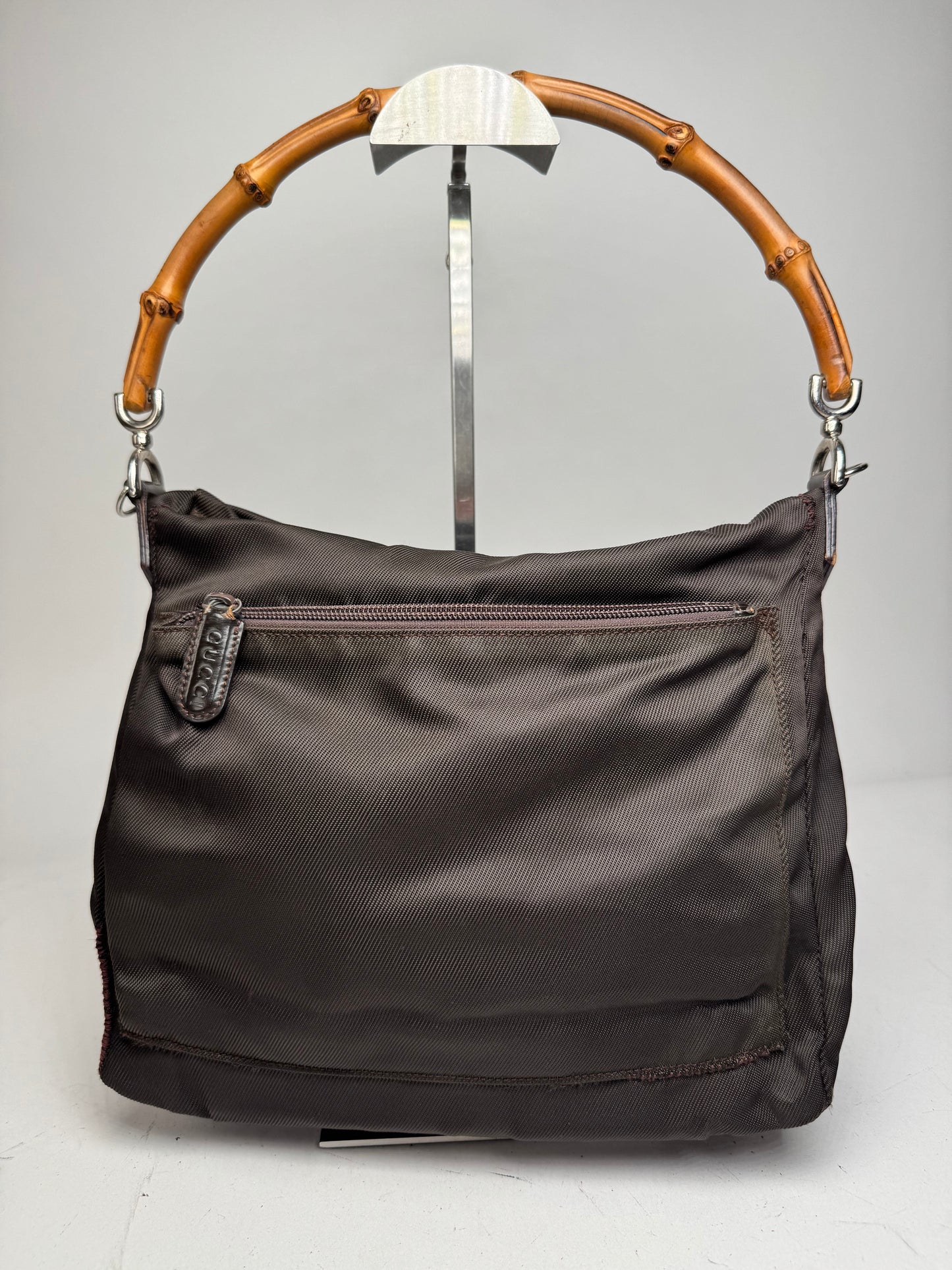 Vintage Gucci Bamboo Top Handle Bag Brown