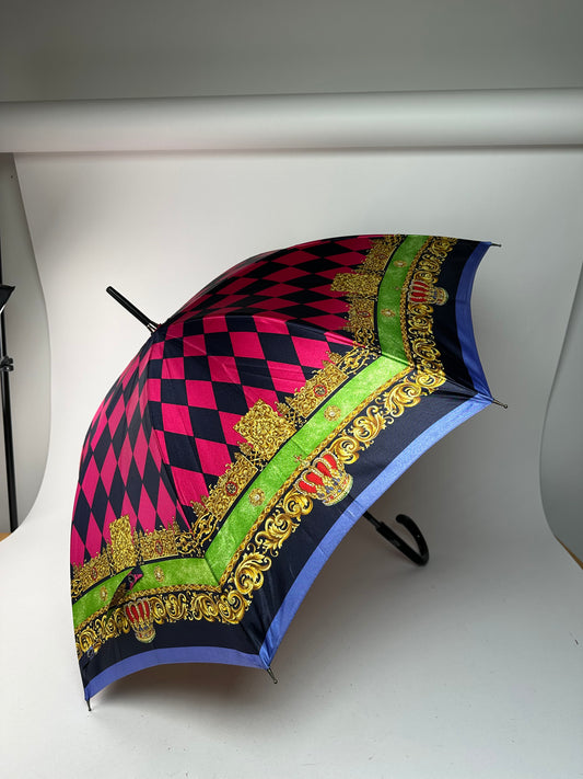 Vintage Gianni Versace Abstract Multicolor Umbrella