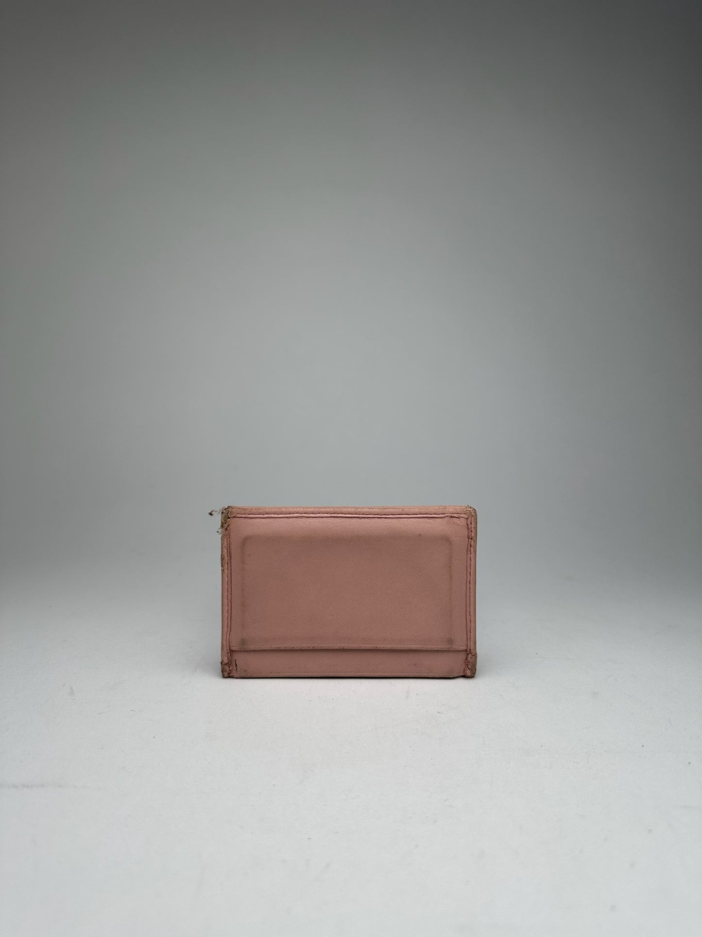 Vintage Miu Miu Leather Card Holder Pink