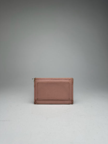 Vintage Miu Miu Leather Card Holder Pink