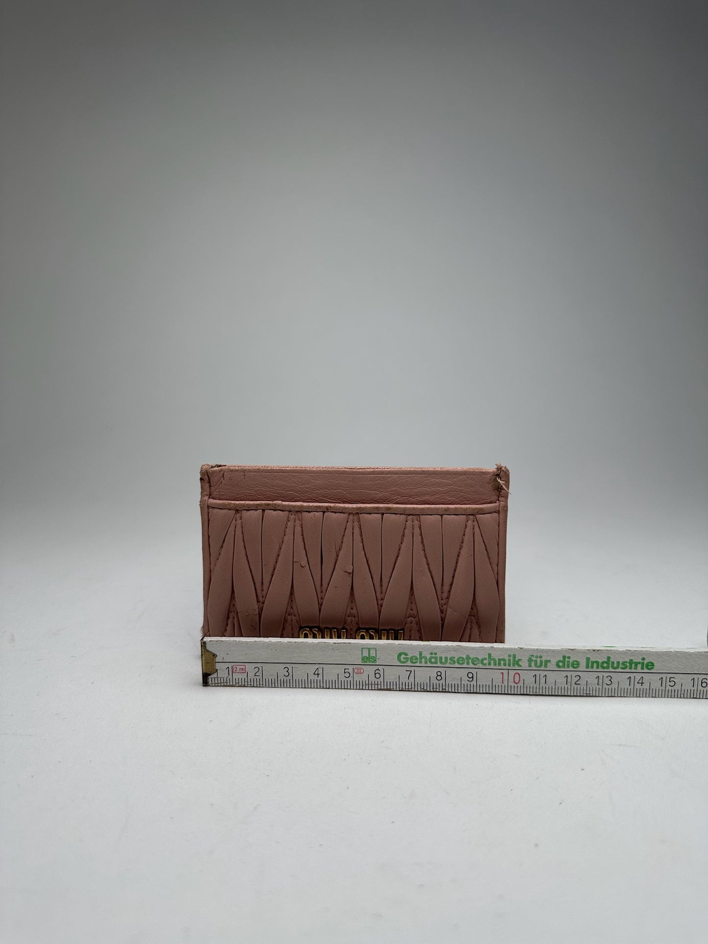 Vintage Miu Miu Leather Card Holder Pink