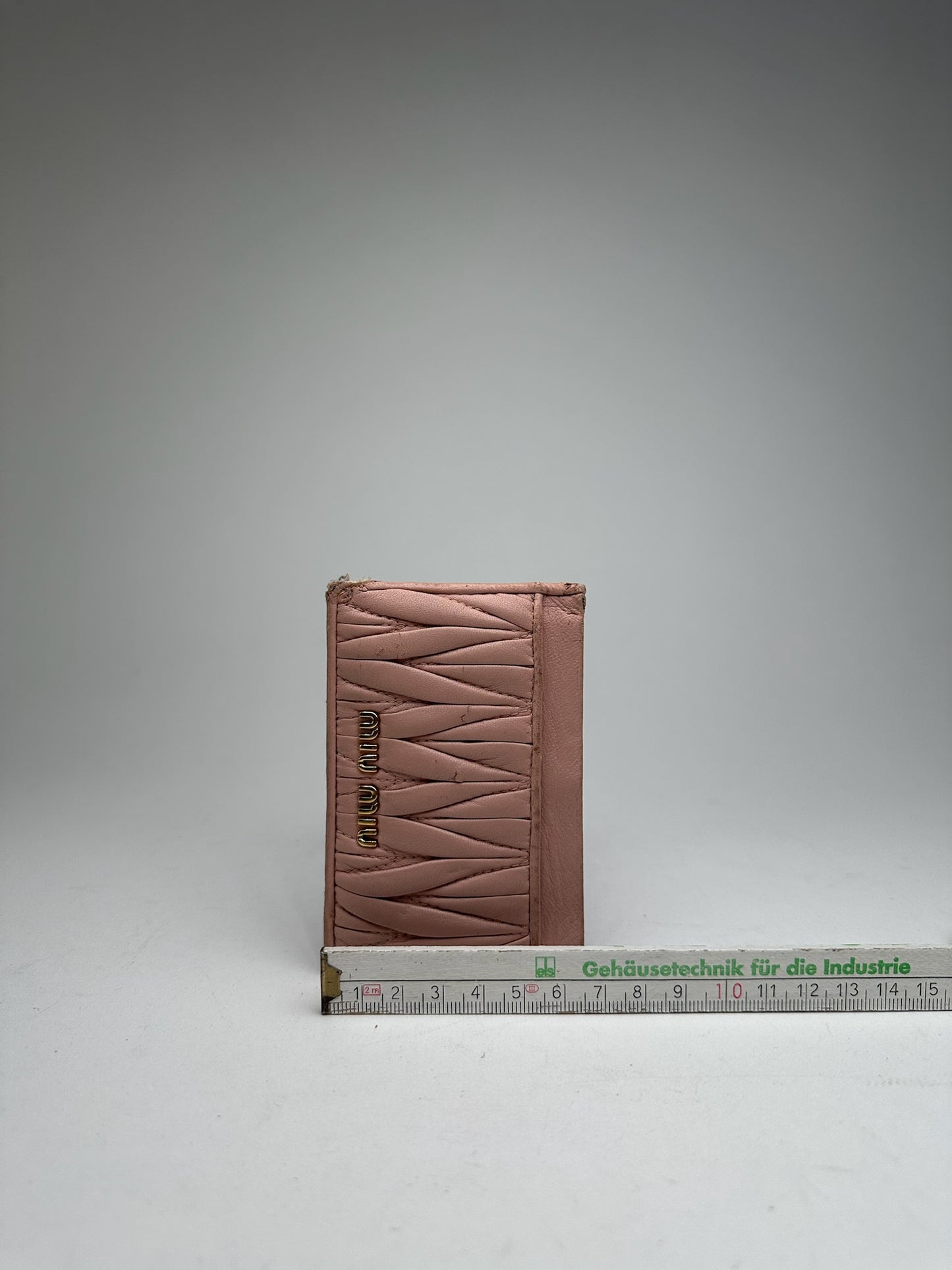Vintage Miu Miu Leather Card Holder Pink