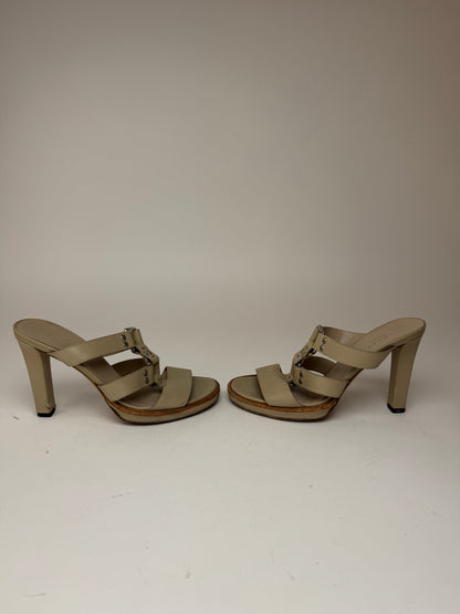 Vintage Gucci Leather Pumps Beige 37