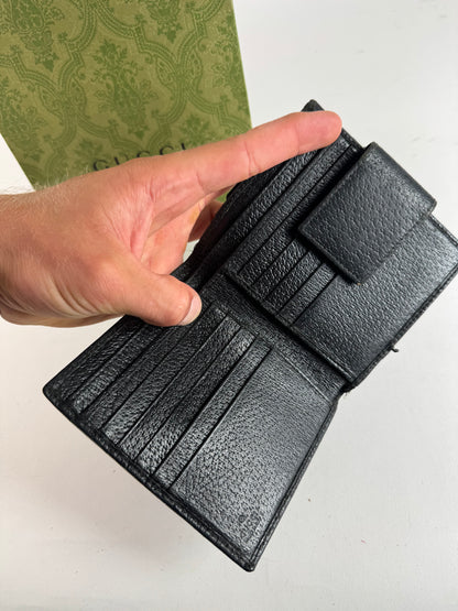 Vintage Gucci Monogram Leather wallet black
