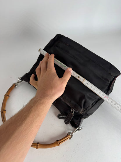 Vintage Gucci Bamboo Top Handle Bag Brown