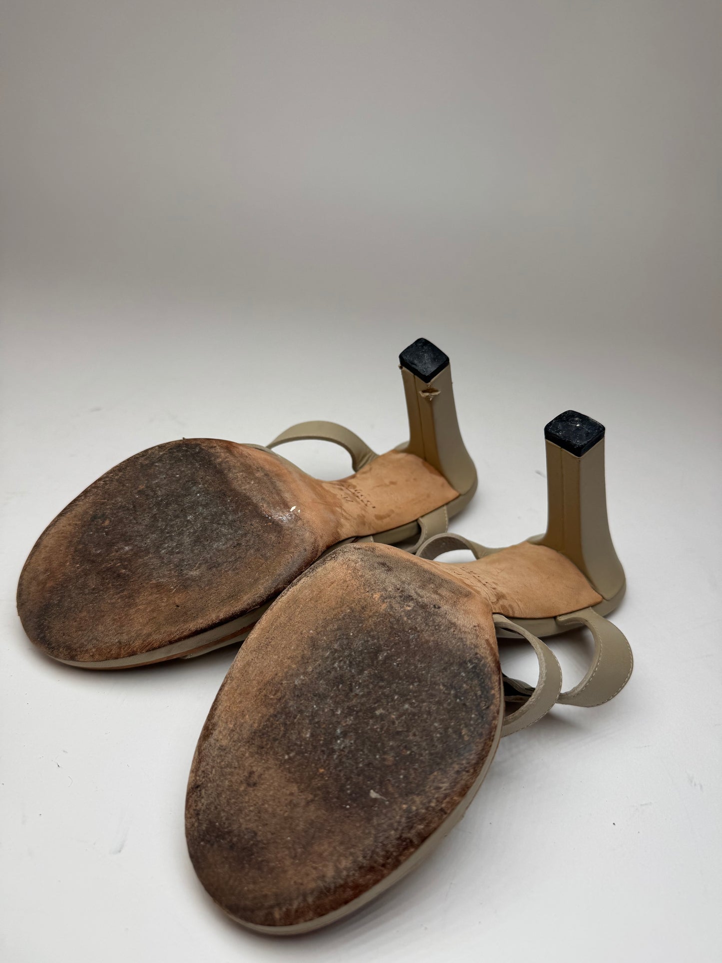 Vintage Gucci Leather Pumps Beige 37