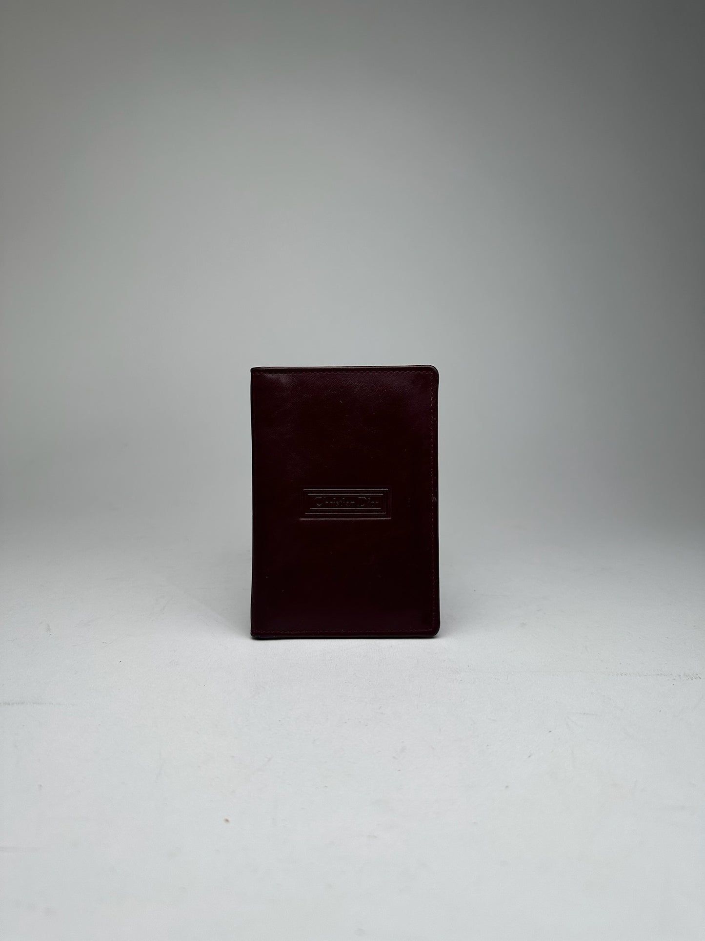 Vintage Dior Leather Card Holder purple