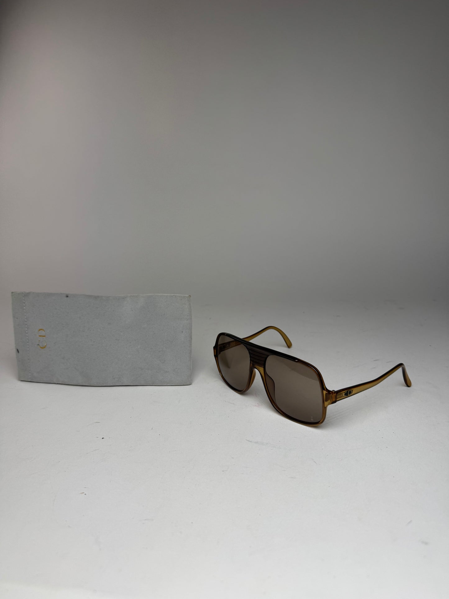 Vintage Dior Aviator Sunglasses brown