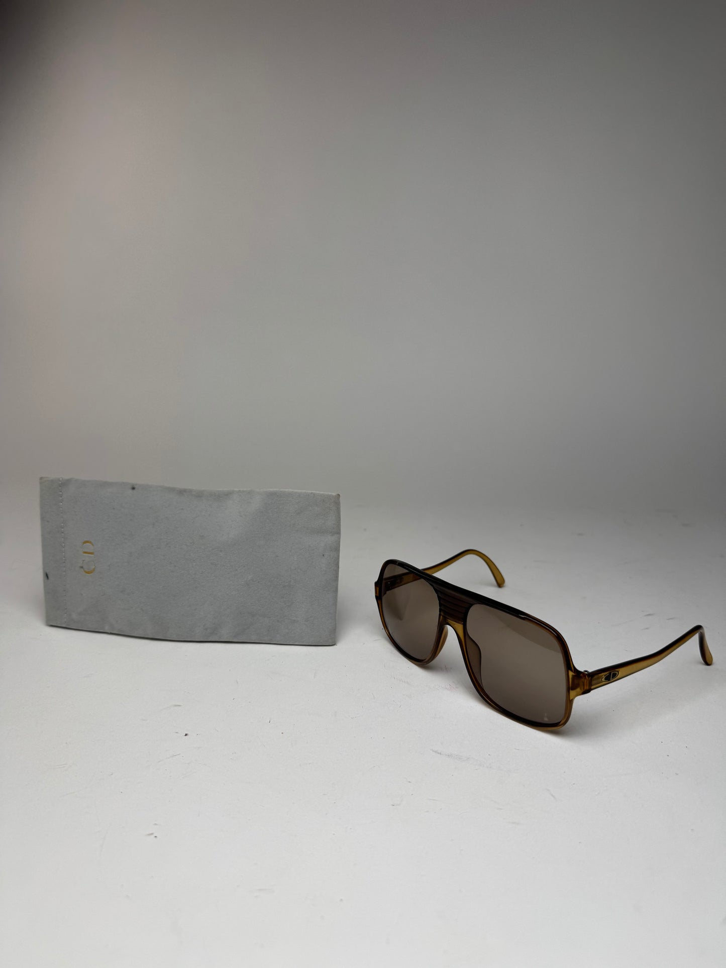 Vintage Dior Aviator Sunglasses brown