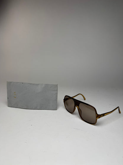 Vintage Dior Aviator Sunglasses brown