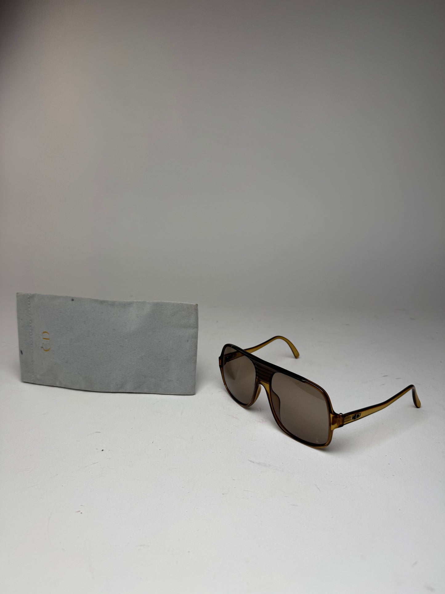 Vintage Dior Aviator Sunglasses brown