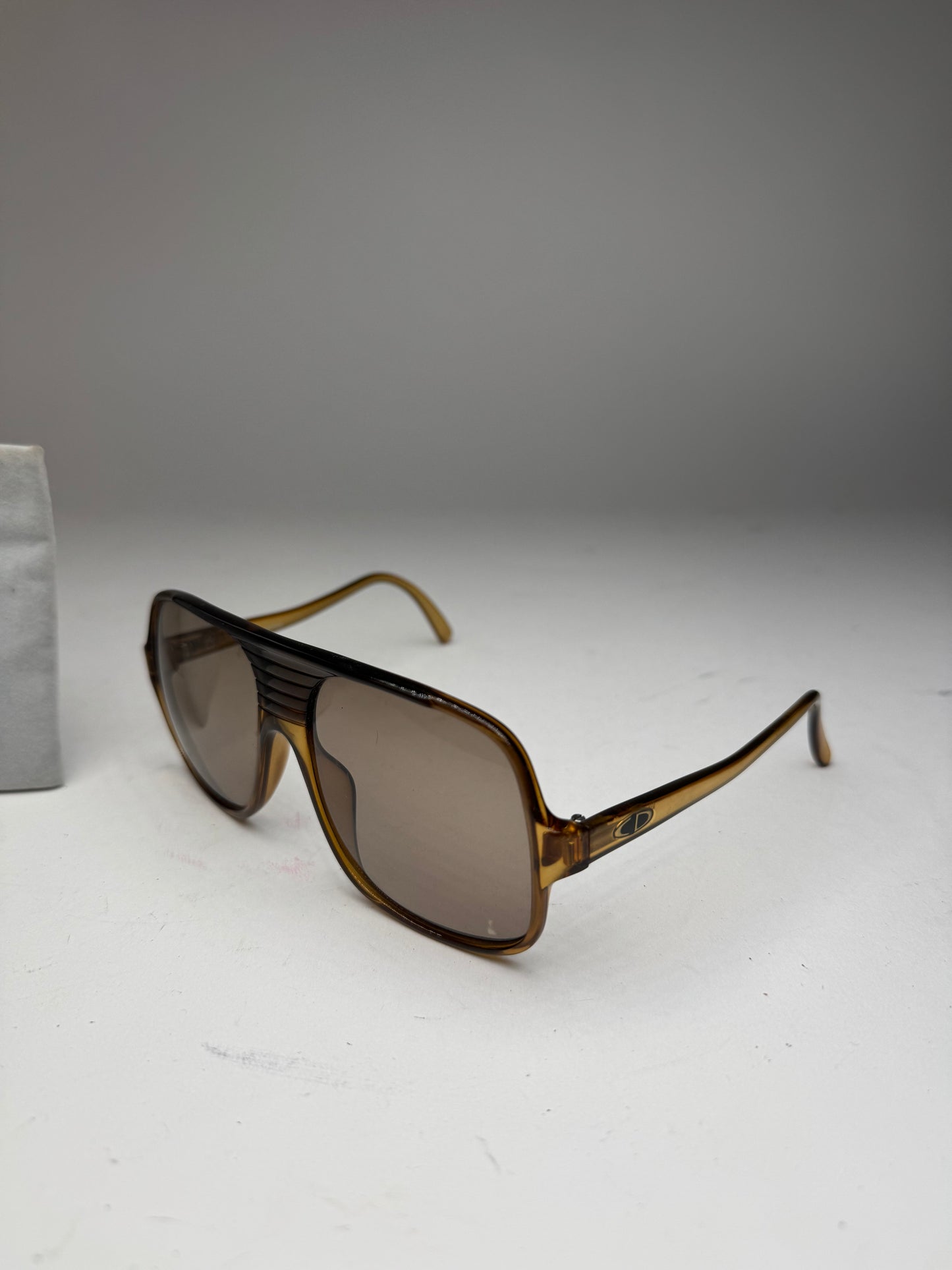 Vintage Dior Aviator Sunglasses brown