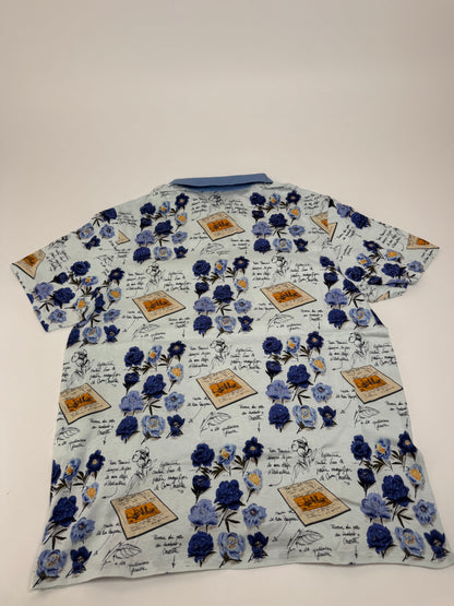 Vintage Dior Poloshirt Blue White L